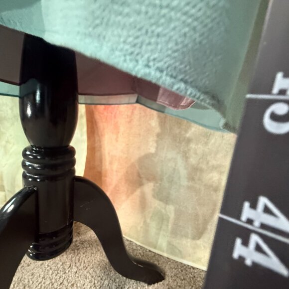 VTG📌 Afterdark Evening - MOB Crystal Sea Green Chiffon Dress Long Sleeves - Picture 7 of 16